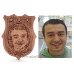 Дърворезба от снимка с лого на футболен отбор Дърворезба от снимка с лого на футболен отбор